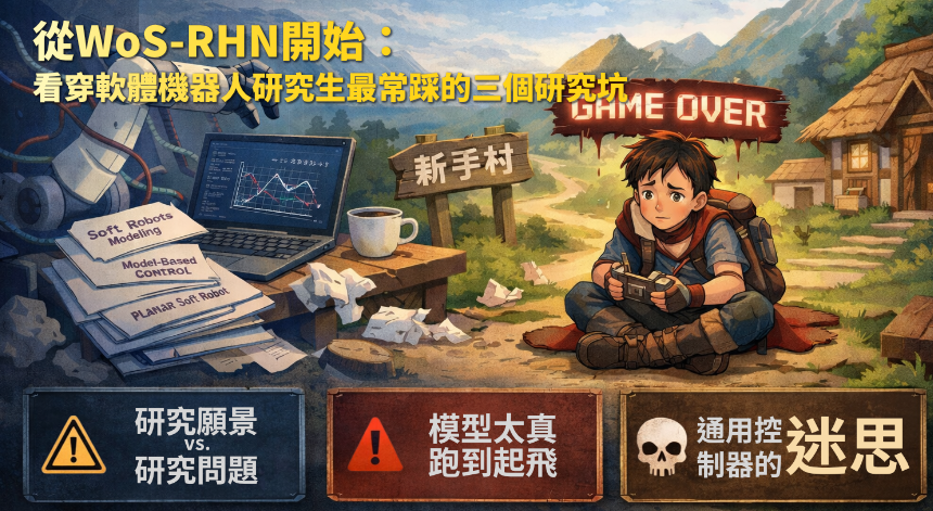 從WoS-RHN開始：看穿軟體機器人研究生最常踩的三個研究坑